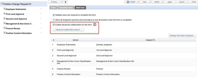 Advanced collaboration - activate