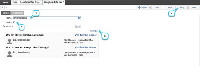 Employee Compliance Dates 2