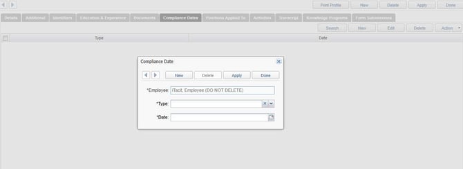 Employee Compliance Dates 6