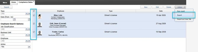 Employee Compliance Dates 9