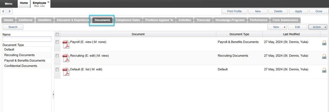 Employee documents 3