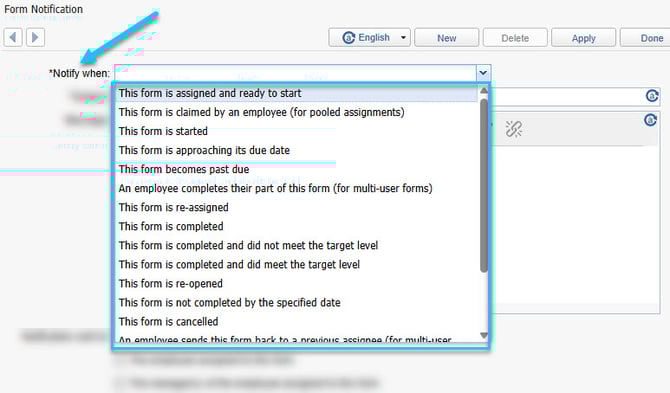 Notification triggers