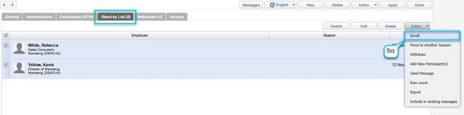 Session - From Stand-by to Enrolled