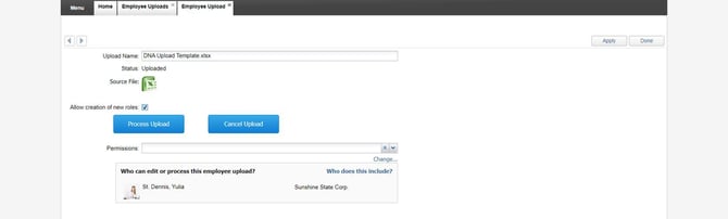 Upload employees in bulk 7